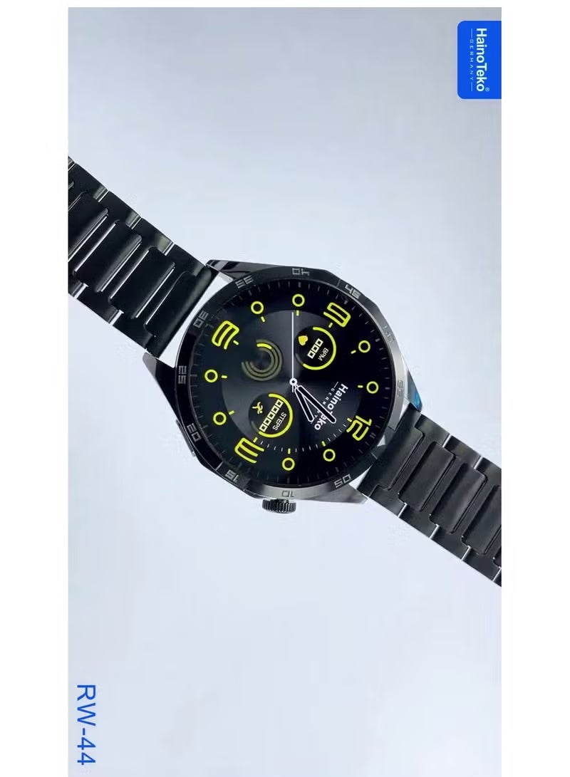 Haino Teko GT4 RW-44 Round AMOLED Smart Watch for Gents & Boys with Water-Resistant Design, Touch Screen Fitness Smartwatch, 3 Interchangeable Straps, Modern Sporty Look - Image 4